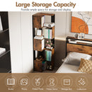 Advwin 5-Tier Corner Bookshelf 160cm