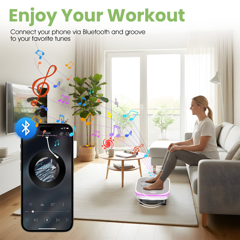 Advwin Vibration Plate Exercise Machine with Light