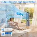Advwin Bladeless Tower Fan with Air Purification Filter