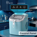 Advwin 12KG Self-Cleaning Ice Makers with Handle Green