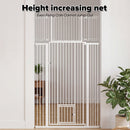 Advwin 180cm Extra Tall Pet Safety Gate with Small Cat Door