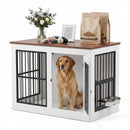Advwin Wooden Dog Crate Furniture with Top Access
