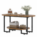 Advwin 2-Tier Coffee Table with Open Storage Shelf
