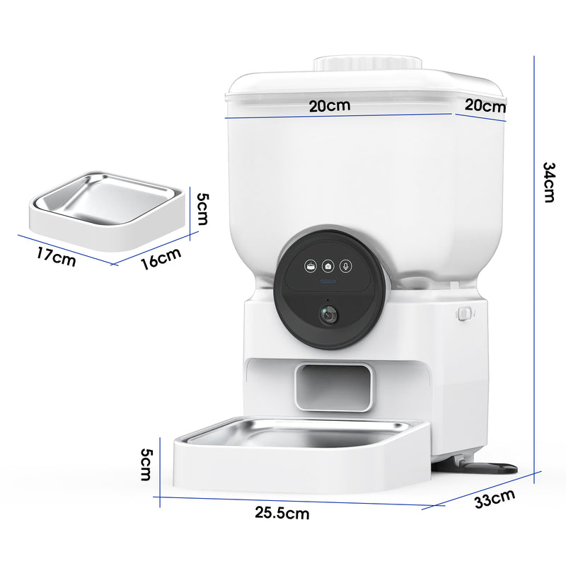Advwin Automatic Pet Feeder 7L w/ HD Camera & APP Control