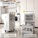 Advwin 15L Compact Air Dehumidifiers with Drain Hose