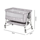 Advwin 3-in-1 Baby Bassinet Adjustable Bedside Crib