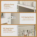 Advwin Metal Loft Bed Frame with Desk & Charging Station