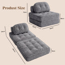 Advwin 3-in-1 Convertible Futon Sofa Bed Chair Corduroy