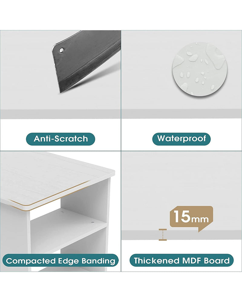 Advwin Office Desk Computer Desk with Drawers Cabinet