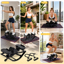 Advwin Side-To-Side Mini Stepper with Resistance Cords & Mat