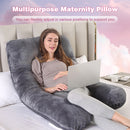 Advwin 53" U Shaped Full Body Support Pillow For Pregnant