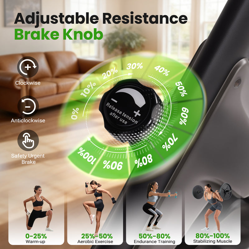 Advwin Exercise Bike with 6kg Flywheel