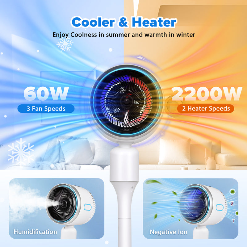 Advwin 4 in 1 Heater & Cooler Pedestal Fan