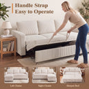 Advwin L Shaped Sectional Sofa Bed w/ Storage Chaise