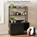 Advwin Wooden Hidden Litter Box Furniture w/ Storage Rack