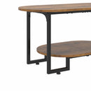 Advwin 2-Tier Coffee Table with Open Storage Shelf