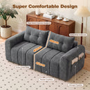 Advwin 2 Seater Modular Sofa w/ Chenille Fabric 170cm