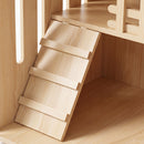 Advwin Large Wooden Cat Enclosure with Wheels & Glass Doors
