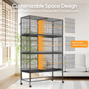 Advwin Large 3-Tier Stackable & Divided Bird Cage Aviary