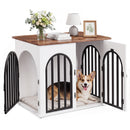 Advwin Dog Crate Furniture End Table with 3 Doors