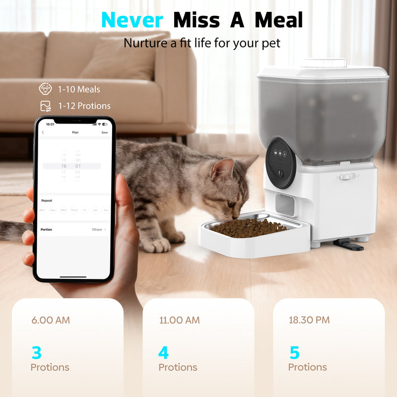 Advwin Automatic Pet Feeder 7L w/ HD Camera & APP Control