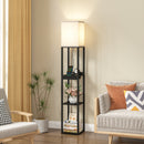 Advwin 3-Tier Floor Lamp Shelf Storage
