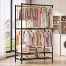 Advwin Adjust Closet Racks w/ 4 Hang Rods & 2 Shelves