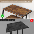 Advwin 5-Tier End Table w/ Charging Station & LED Lights