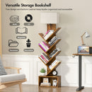 Advwin 6 Tier Tree Bookshelf w/ 3-Color Light