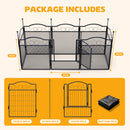 Advwin 8-Panel Metal Dog Playpen with Waterproof Bottom