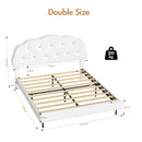 Advwin LED Floating Bed Frame w/ Adjustable Headboard Double