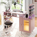 Advwin Manicure Table Dust with Dust Collector LED Light