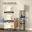 Advwin 3-Tier Floor Lamp Shelf Storage
