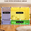 Advwin Indoor Cat Cage with Litter Box