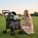 Advwin Foldable Large Pet Stroller w/ 360° Breathable Mesh