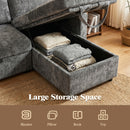 Advwin 194cm L-Shape Sleeper Sofa Bed w/ Storage