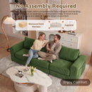 Advwin 172cm Modular Corduroy 3-in-1 Sofa Lounger