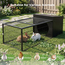 Advwin Metal Waterproof Rabbit/Bunny Cage 120x51x40cm