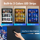 Advwin LED Glass Display Cabinet w/ Motion Sensor