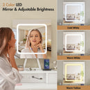 Adwin Dressing Table Stool Set with Mirror Charging Station