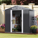 Advwin Garden Shed Outdoor Storage Shed 131x195x186cm