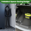 Advwin Foldable Tennis Pickleball Cart w/ Removable Ball Bag