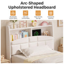 Advwin King Single Velvet Floating Bed Frame