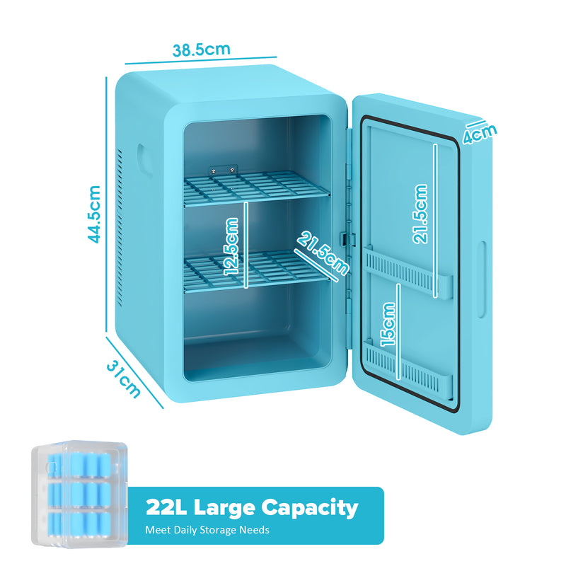 Advwin 22L AC/DC Portable Fridge Mini Refrigerator