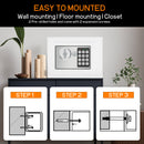 Advwin Digital Security Safe Box with Keypad 0.3ft³