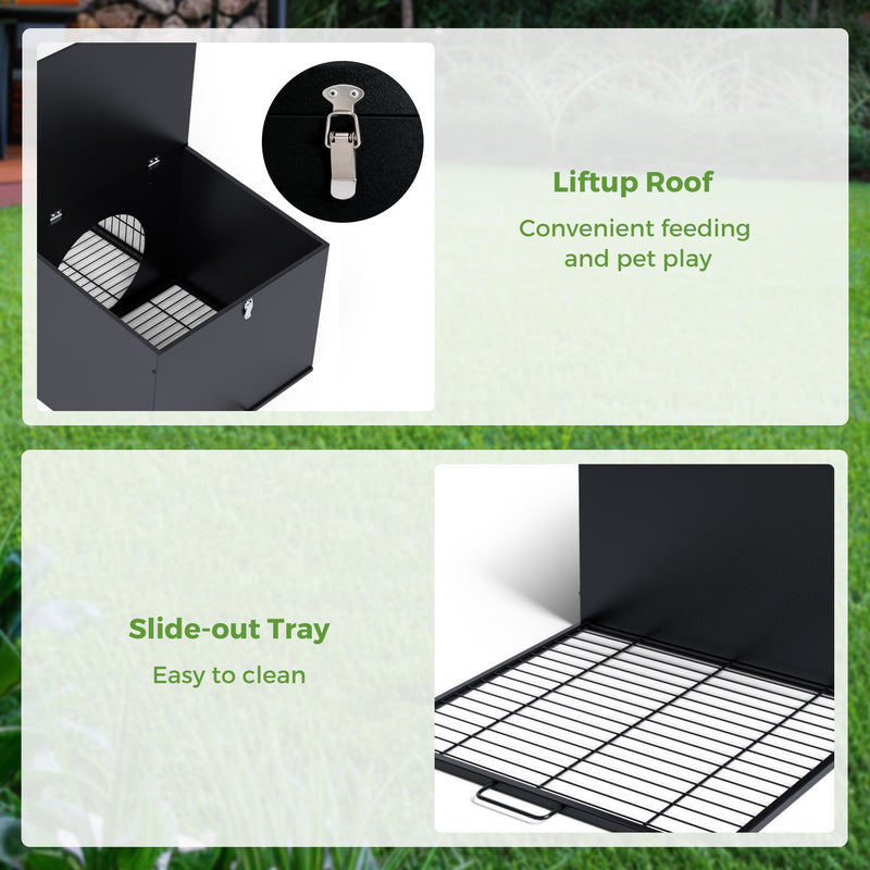 Advwin Metal Waterproof Rabbit/Bunny Cage 120x51x40cm