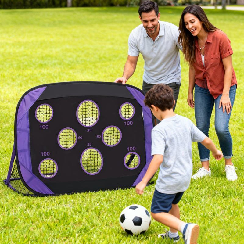 Advwin Pop-Up 2-in-1 Football Goal 120×80cm