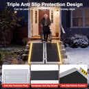 Advwin Wheelchair Ramp 5FT Portable Folding Aluminium Ramp