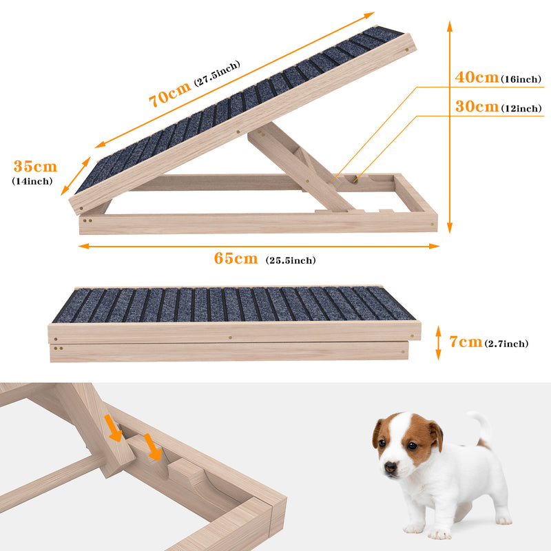 Advwin Pet Ramp Dog Stairs 2 Level 70cm