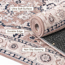 Advwin Large Vintage Thick Floor Rug Brown